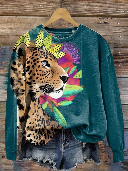 Levoire | WildPrint Pull à col rond Style 3