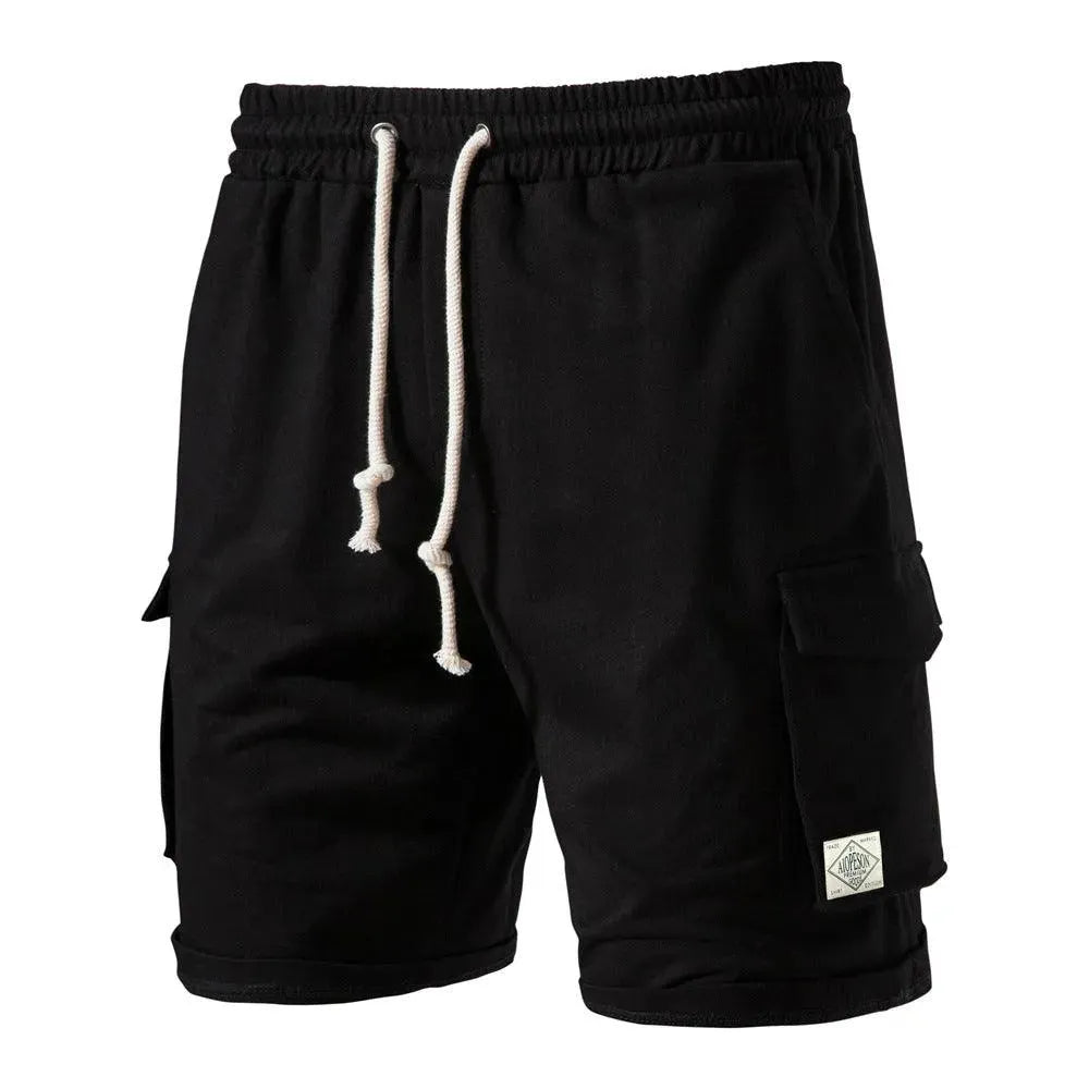 Levoire | Shorts de sport pour hommes avec ceinture élastique Noir