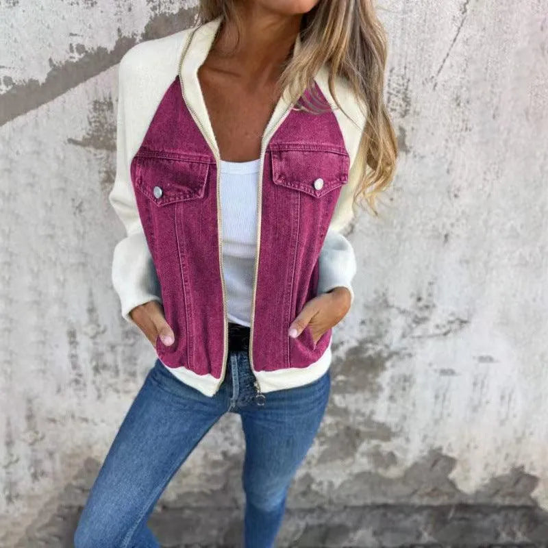 Levoire | Veste de randonnée avec zip et capuche Violet clair