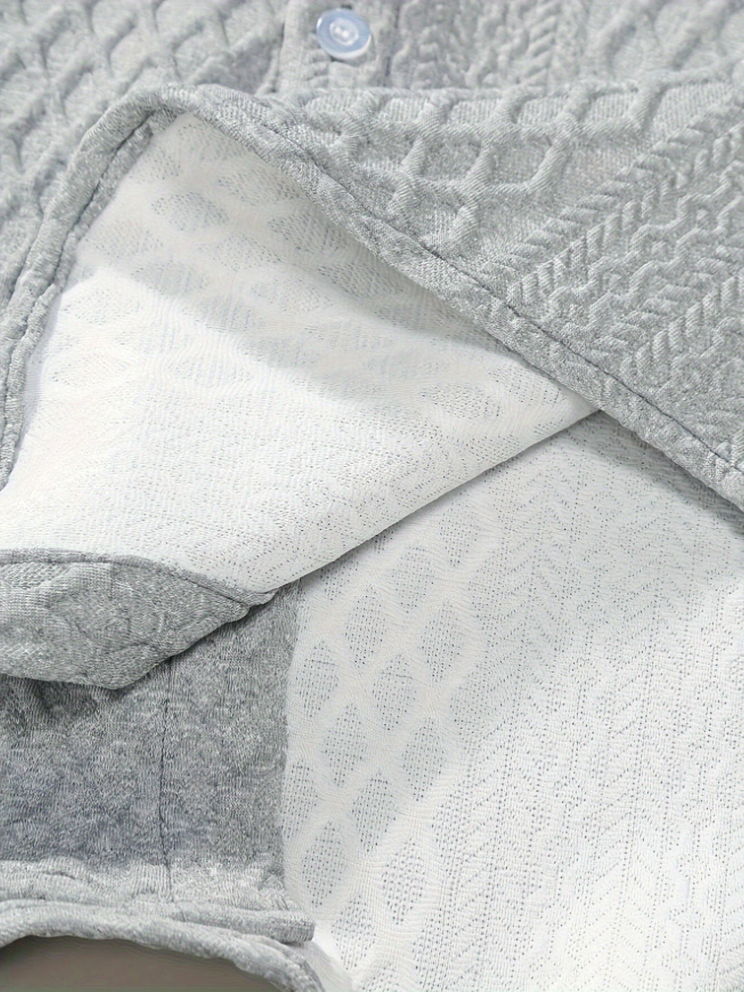 Levoire | Ensemble Uni En Maille À Carreaux En Coton De Cent
