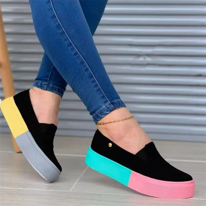 Levoire | Slip-On à semelle colorée Noir