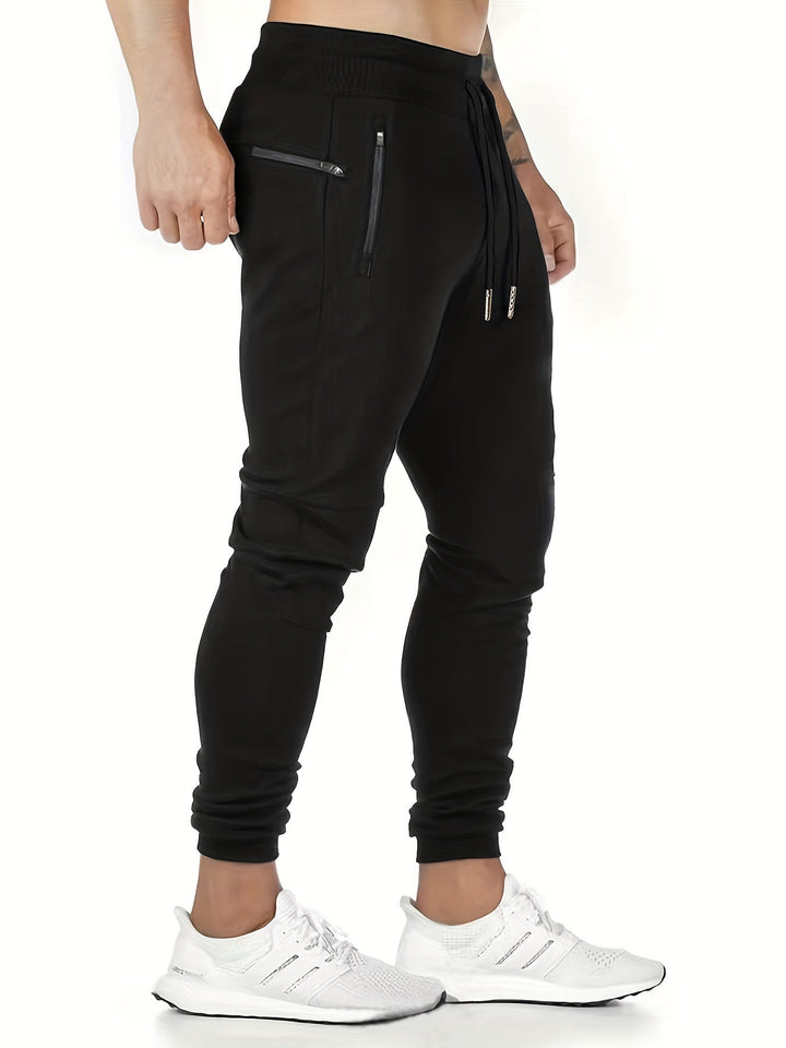 Levoire | Pantalons De Jogging Confortables Pour Hommes Avec Poches Et Cordons Noir