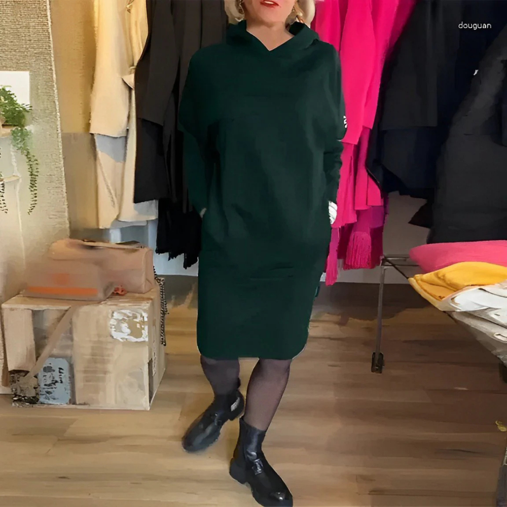 Levoire | Robe À Capuche Décontractée Pour Toutes Les Occasions Noir
