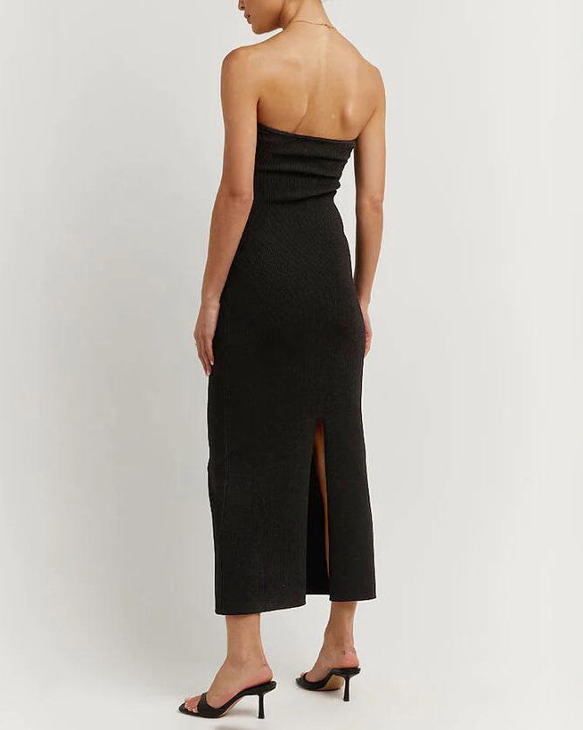Levoire | Robe Longue Sans Bretelles En Maille