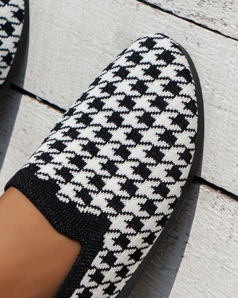 Levoire | Chaussures En Tissu Doux À Carreaux