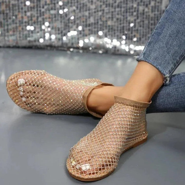 Levoire | Sandales à paillettes avec design en strass