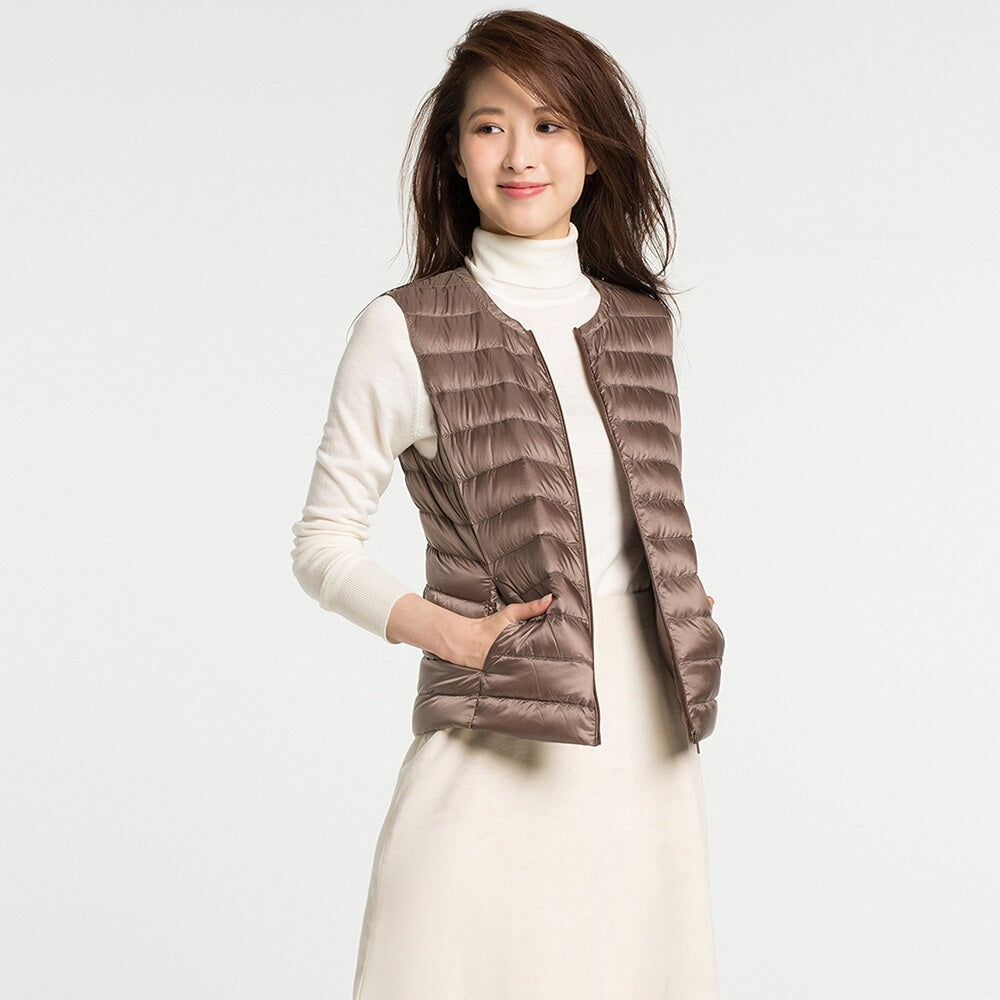 Levoire | Fermeture éclair pour femmes sans manches Beige