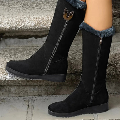Levoire | Rutsjesikre Fermeture Latérale Mi-Longue Bottes Noir