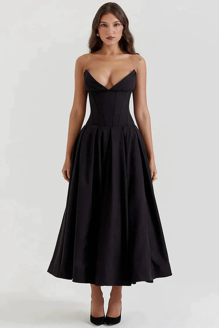 Levoire | Robe Sans Bretelles pour Femme Noir