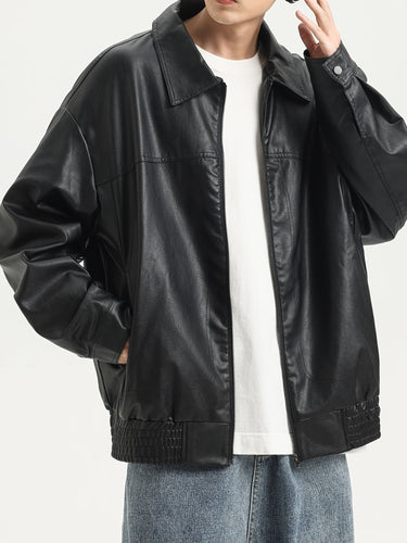 Levoire | Veste Pour Hommes En Cuir Pu Élégant