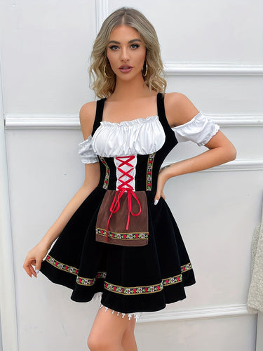 Levoire | Robe Dirndl À Bretelles Froides De Viniculture