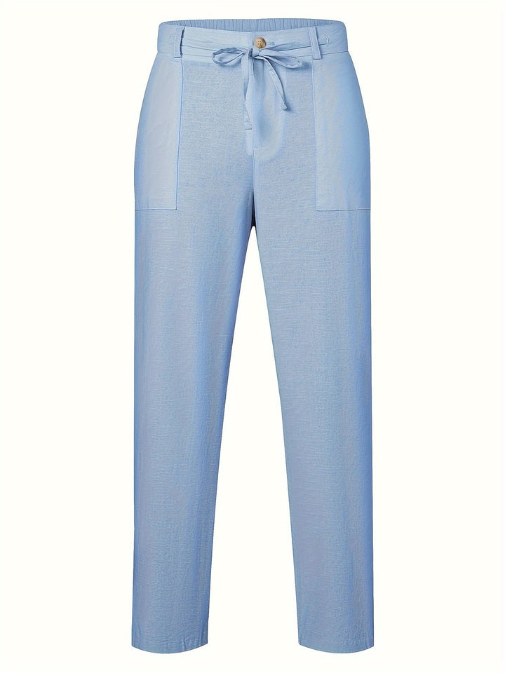 Levoire | Pantalons Cargo Doux En Mélange De Coton Et Lin