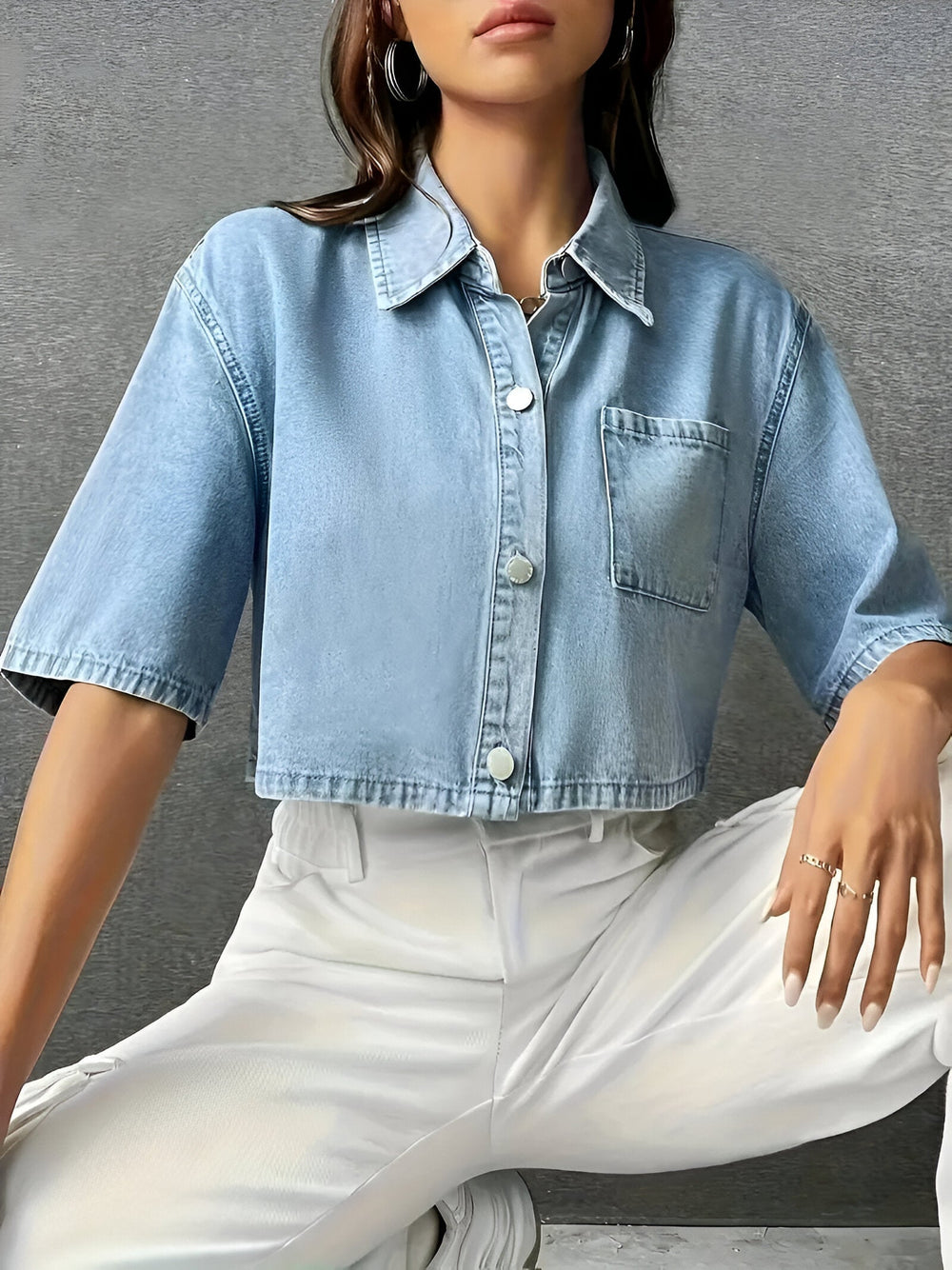 Levoire | Chemise En Denim Bleu Clair