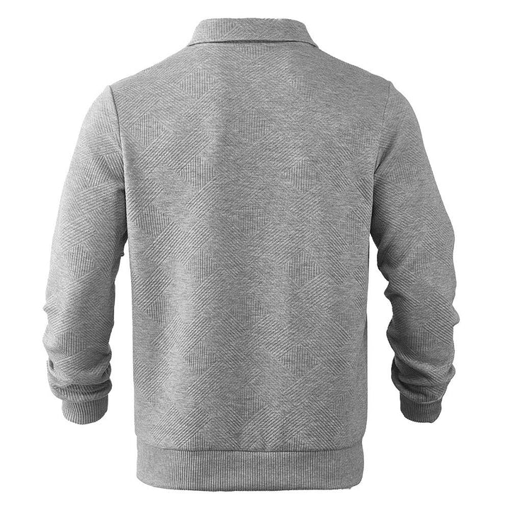 Levoire | Pullover Vintage À Motif Avec Fermeture Éclair