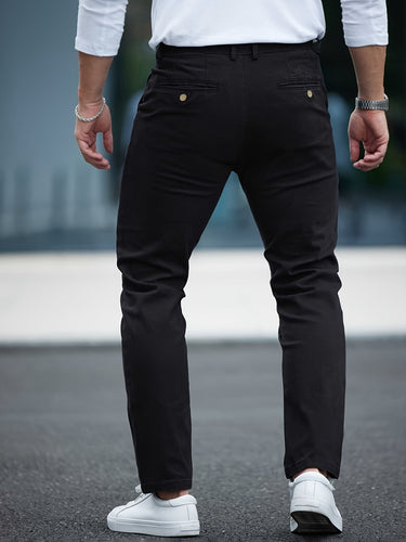 Levoire | Pantalon En Coton Slim Fit Pour Homme Avec Broderie Couleurs De Saison
