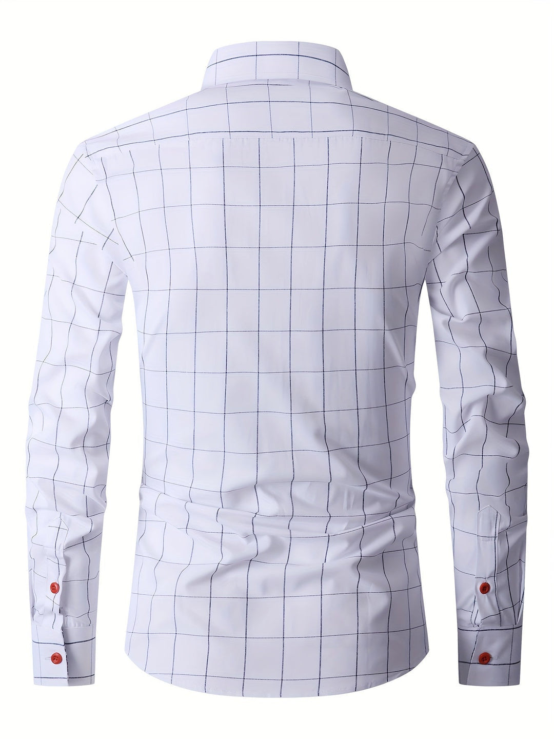 Levoire | Chemise D'Affaires À Carreaux À Manches Longues