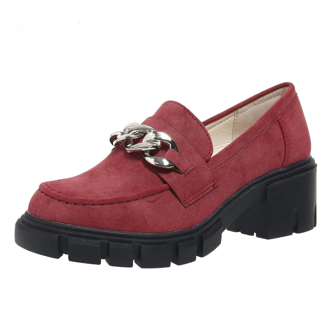 Levoire | Mocassins pour femmes à talons hauts et chaîne Rot