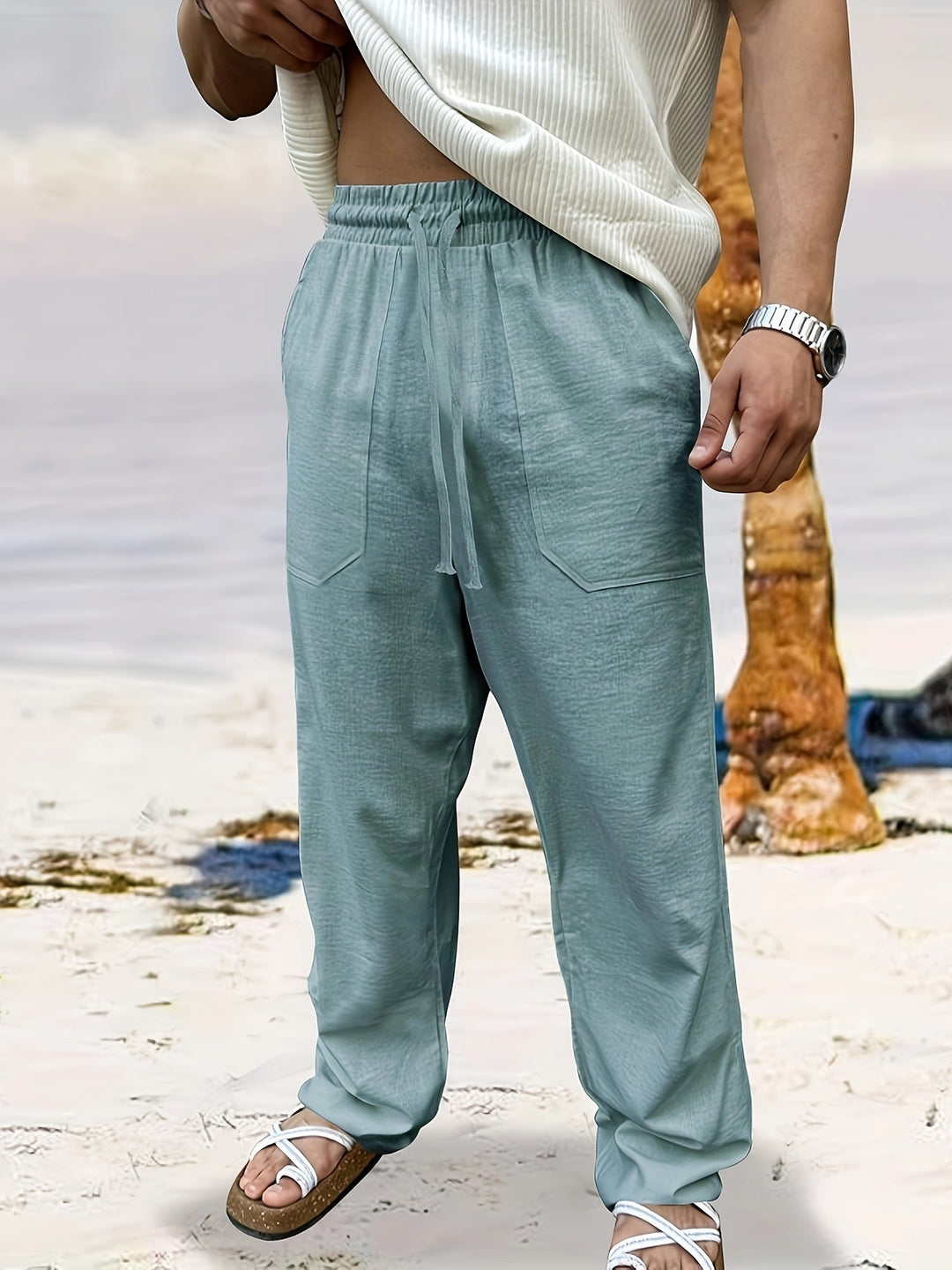 Levoire | Rento Loosefit Pantalon Homme 100% Coton légumes