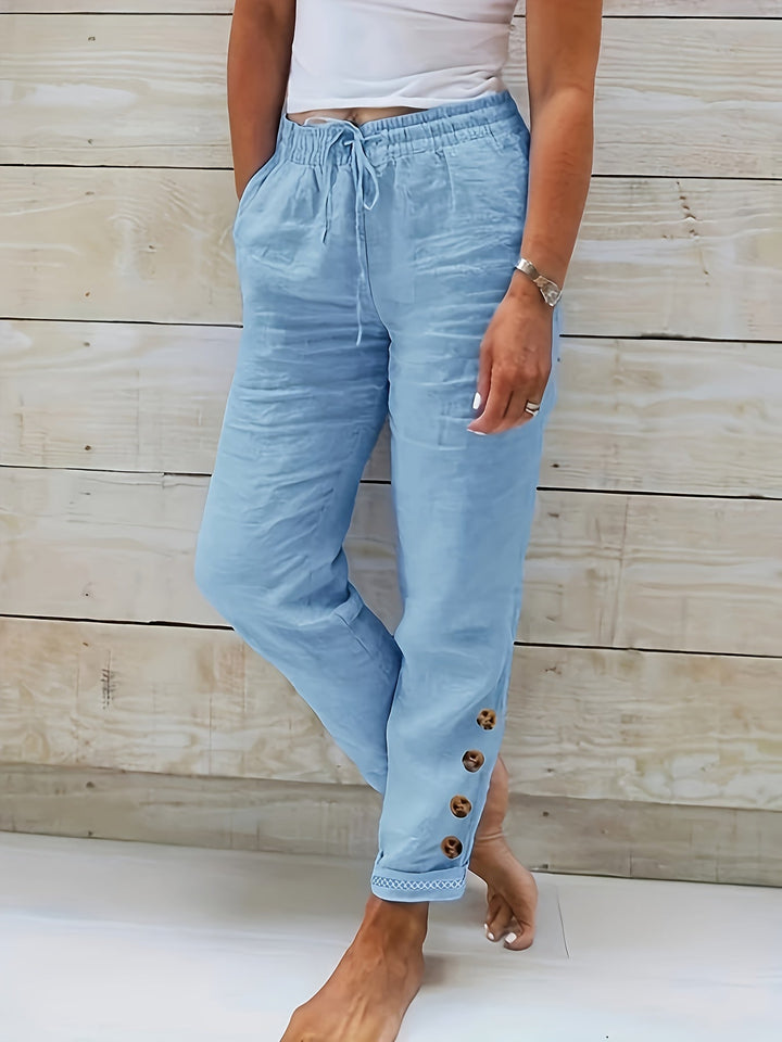 Levoire | Pantalon En Coton Natalia Bleu ciel