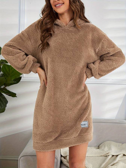 Levoire | Pull À Capuche En Teddy Chaud D'Automne Pour Femmes