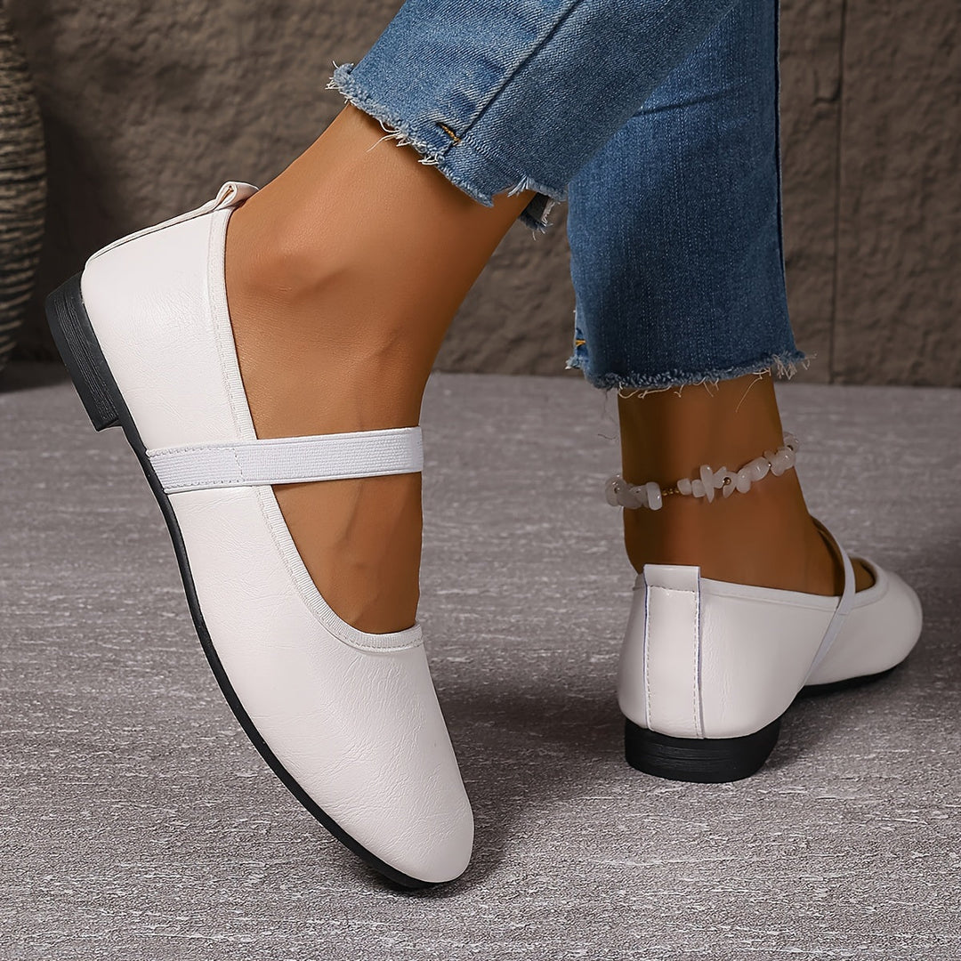 Levoire | Élégantes Ballerines Mary Jane Blanches Blanc 38