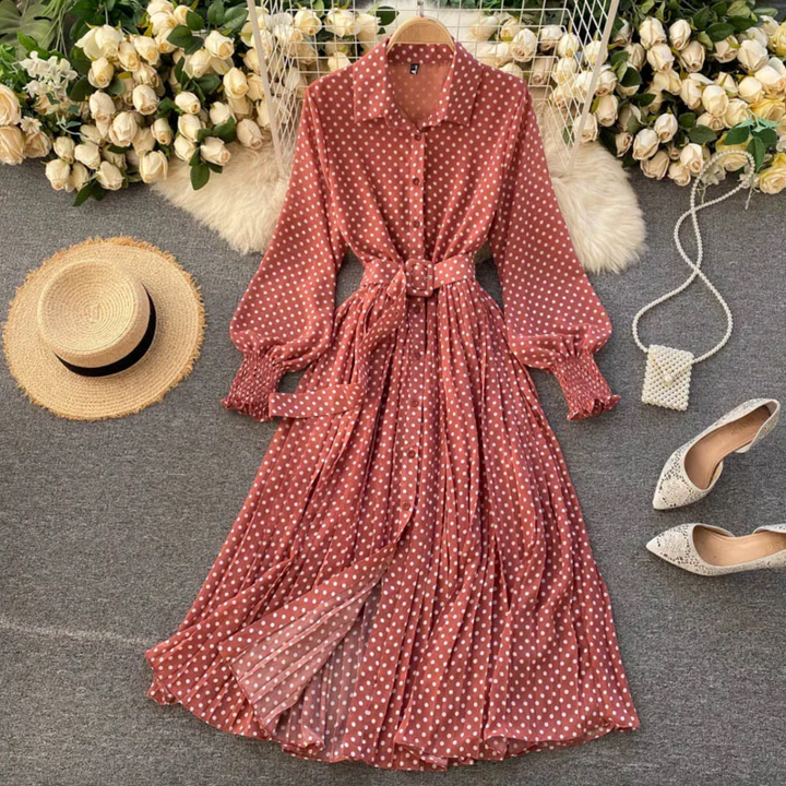 Levoire | Robe en chiffon Rot