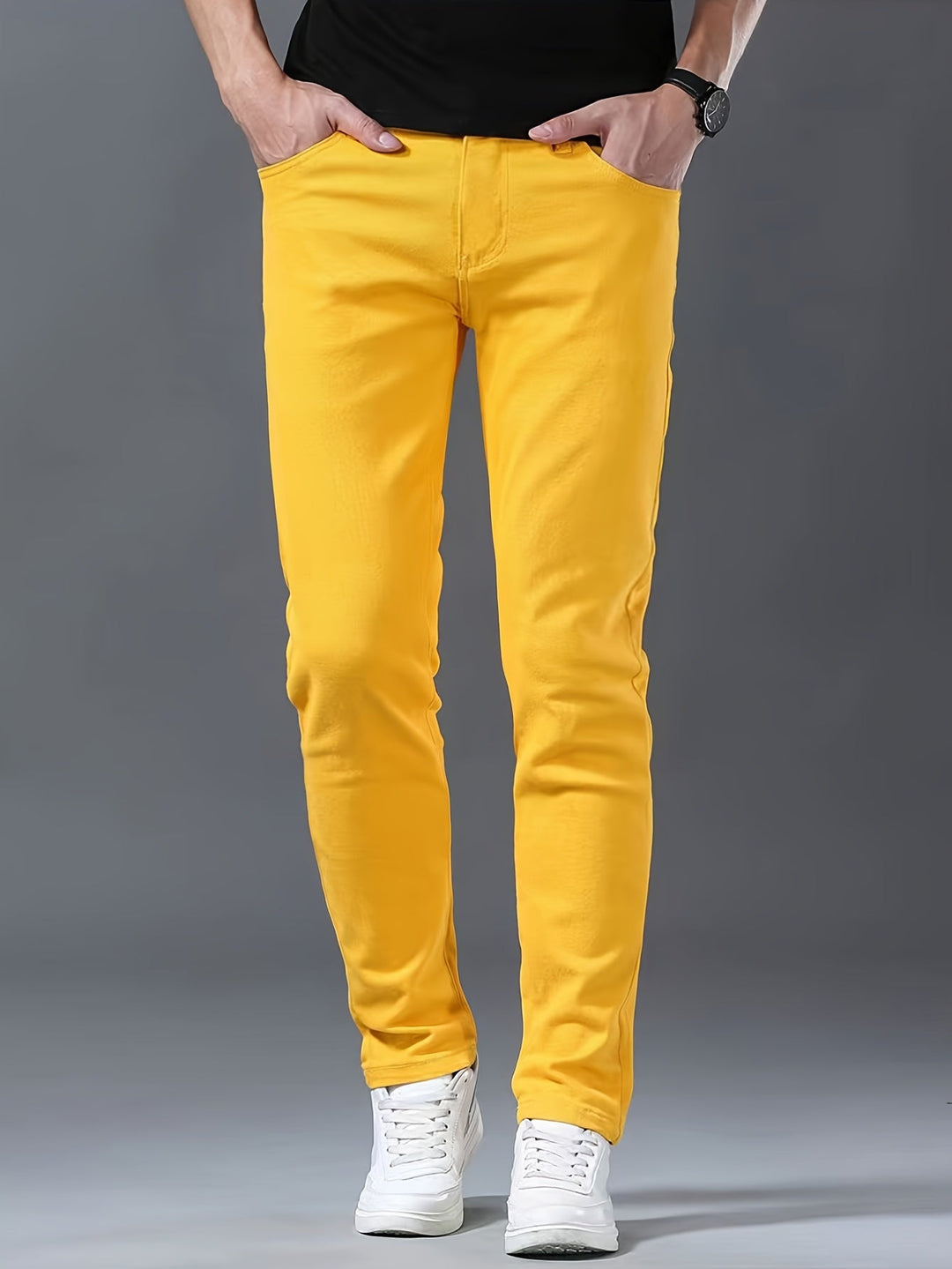 Levoire | Jean Stretch Slim Fit Jaune