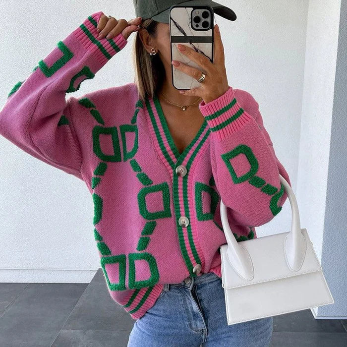 Levoire | V-Neck Gilet En Love Rosa