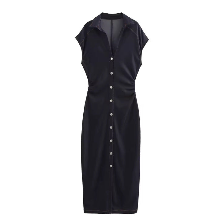 Levoire | Robe Chemise En Denim Avec Boutons