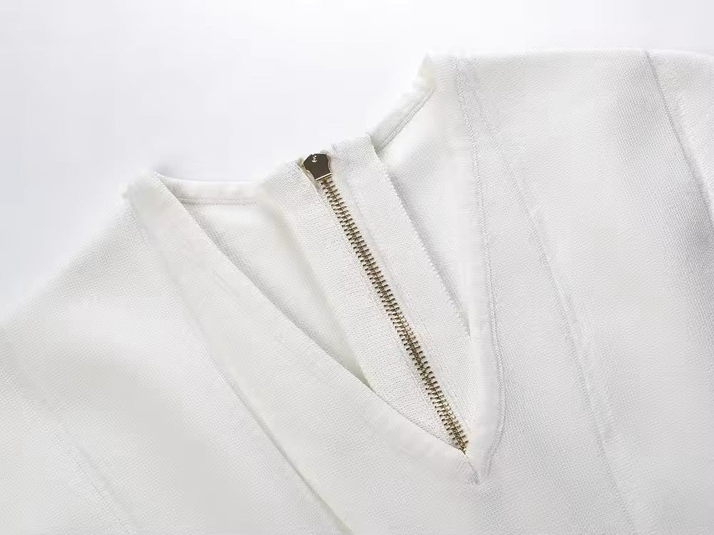 Levoire | Robe Midi Élégante Avec Des Boutons Dorés