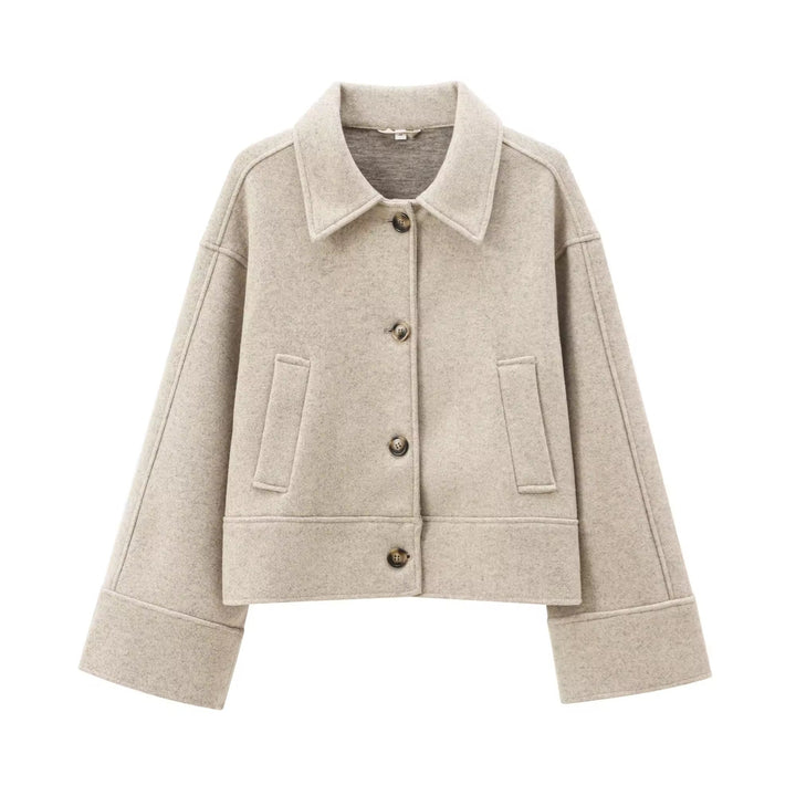 Levoire | Manteau Court Flore Beige