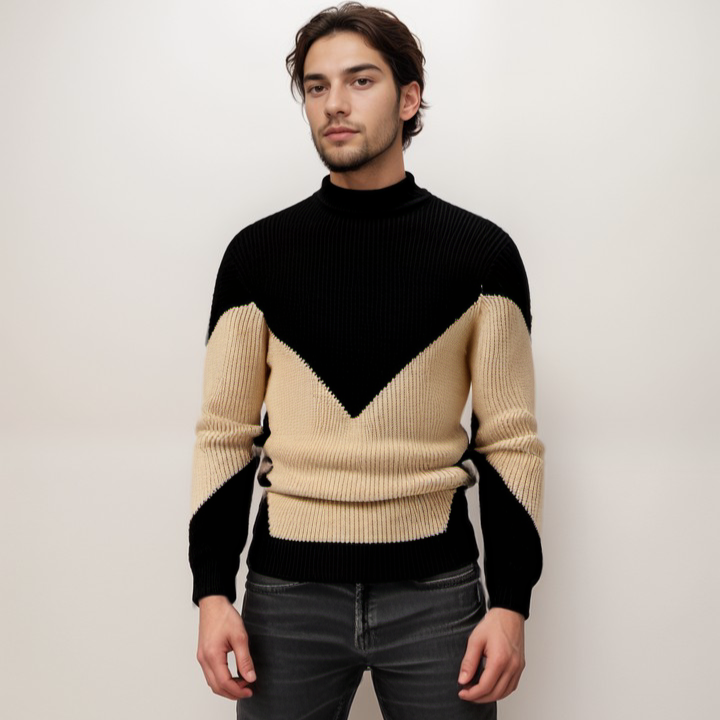 Levoire | Pull En Tricot En Mélange De Coton Avec Motif