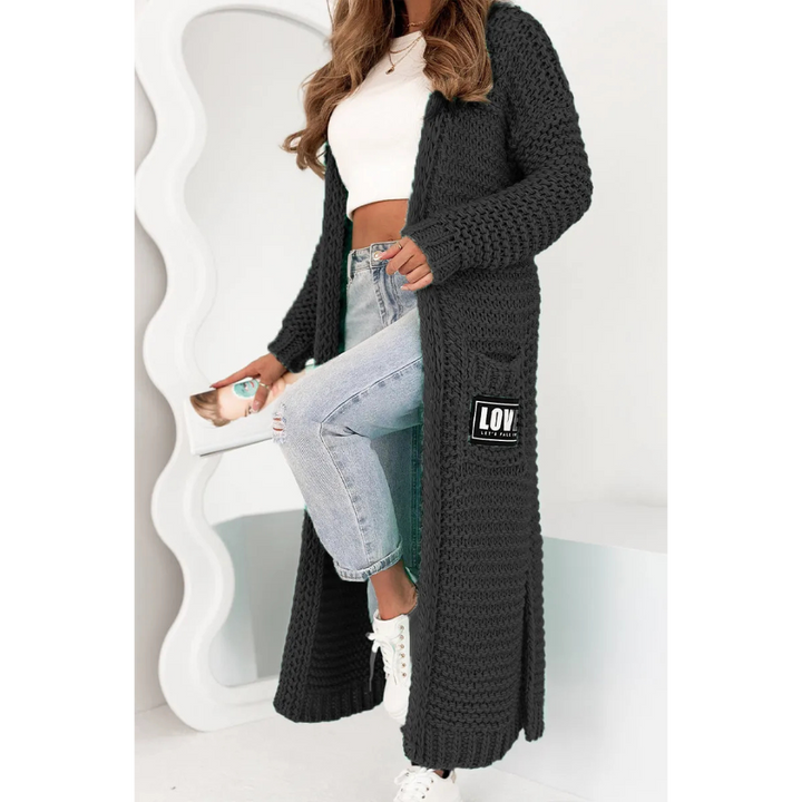 Levoire | Lssige Lange Vest Fr Femme Noir