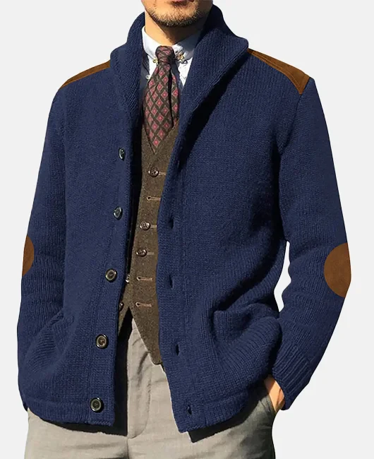 Levoire | Revers Et Poche En Tricot Unique Bleu marine