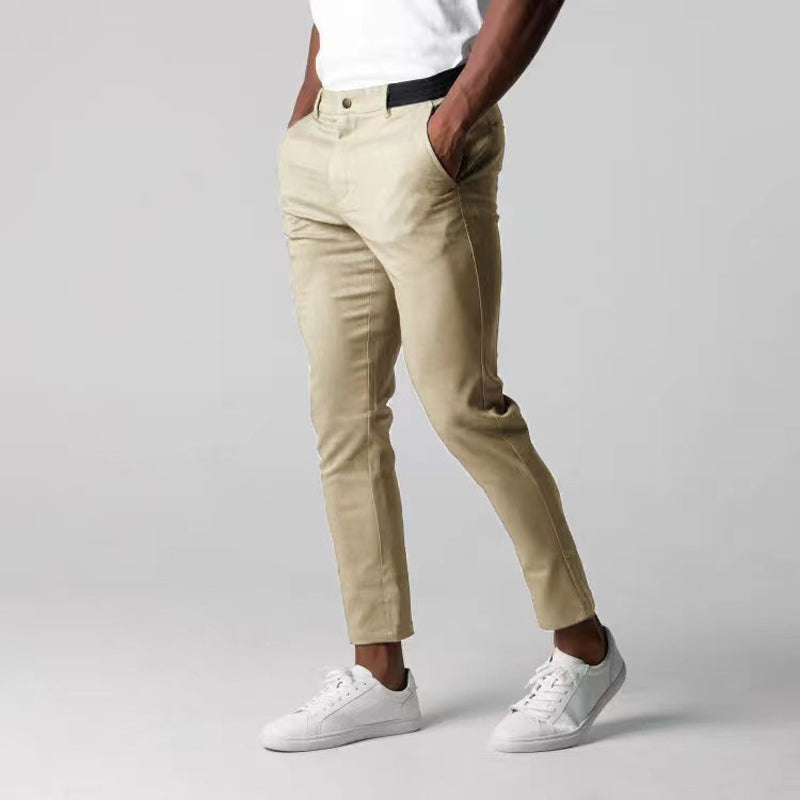Levoire | Pantalon De Costume Pour Hommes Noir Khaki