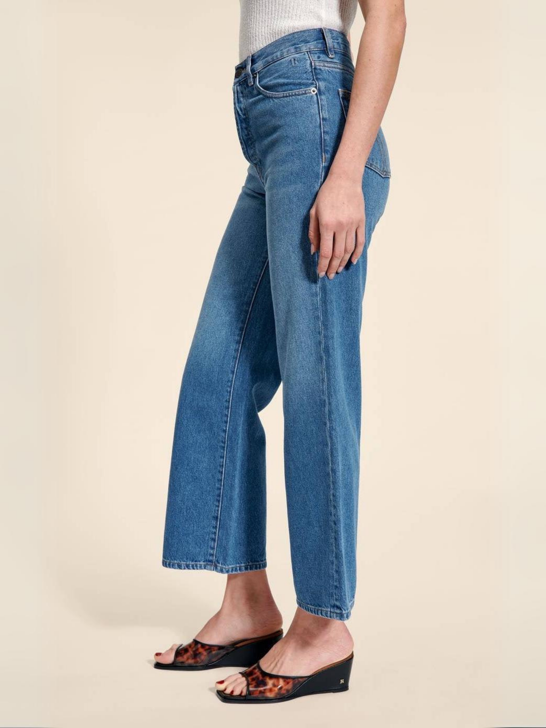 Levoire | Pantalons Droits À Rayures Hautes