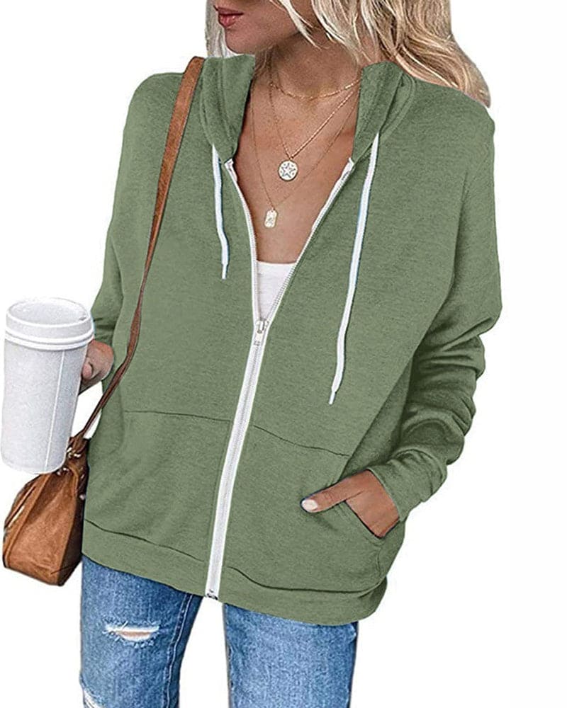Levoire | Confortable Et Stylé Sweat À Capuche D'Hiver Vert