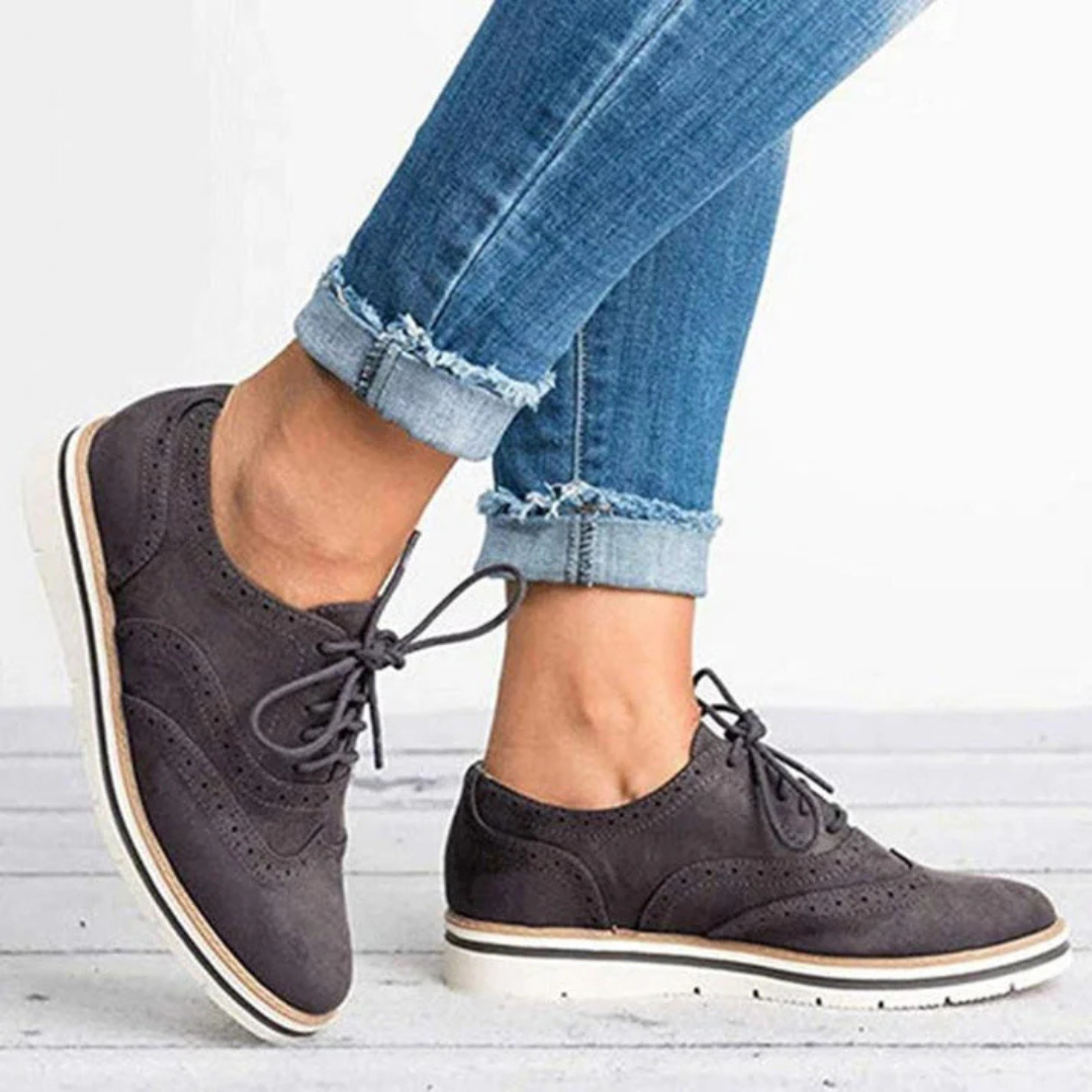 Levoire | Chaussures À Lacets Confortables Pour - Femmes - Classique Gris