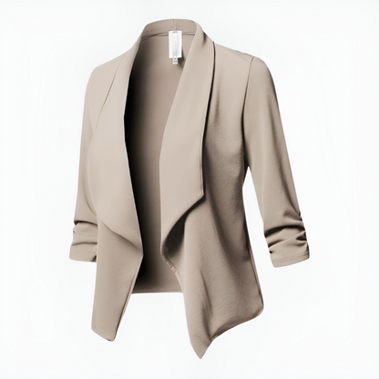 Levoire | Blazer Habillé Pour Femme | Manches Longues Beige