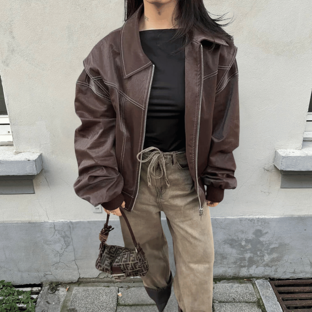 Levoire | Gilet Avec Contraste Braun