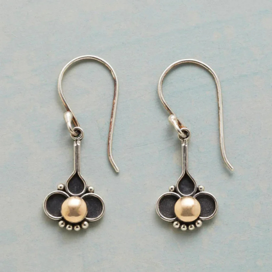 Levoire | Boho Klee Clover Boucles D'Oreilles En Casque Argent 3,5 cm