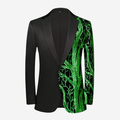 Levoire | Luxe Blazer Pailleté Vert