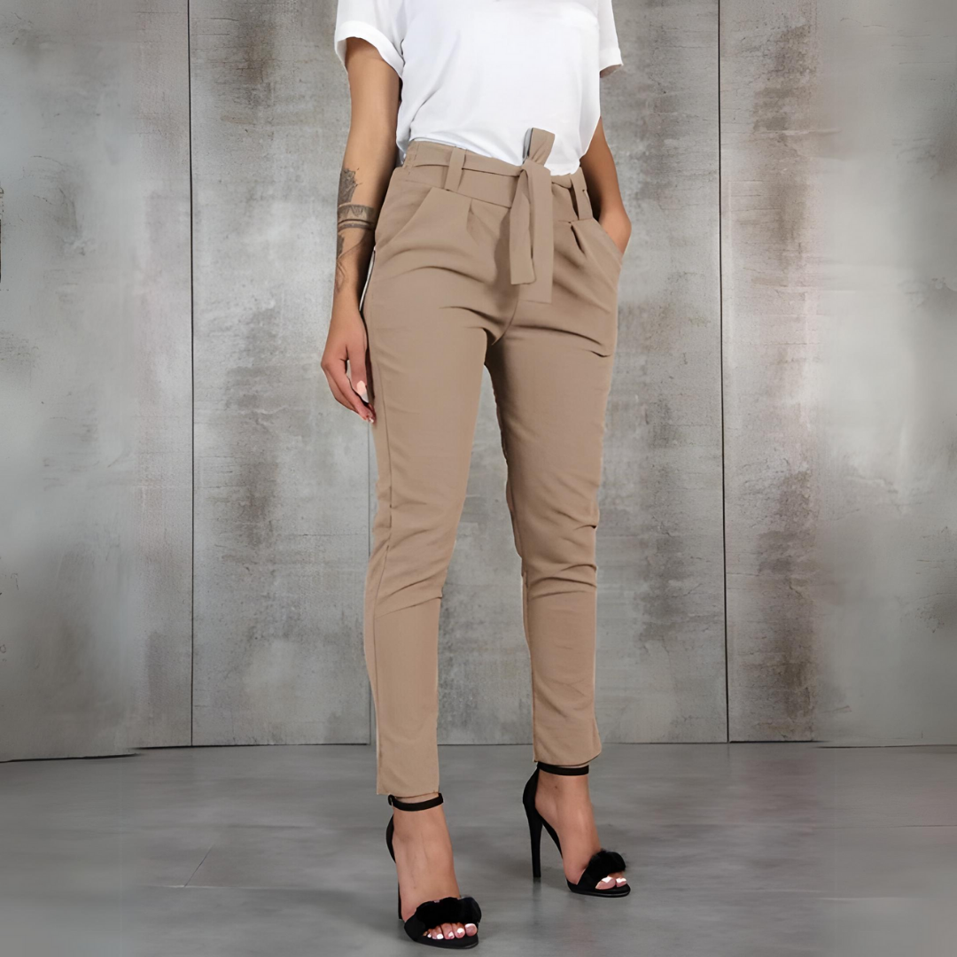 Levoire | Pantalons élégants et ajustés Khaki