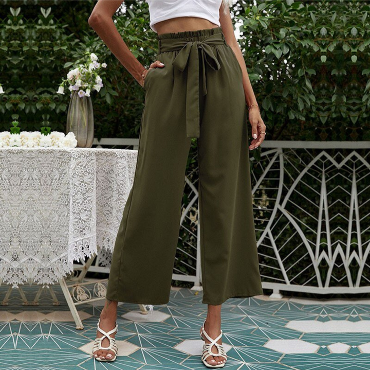 Levoire | Pantalon Taille Haute Pour Femmes Pour Un Confort Particulier Armée verte