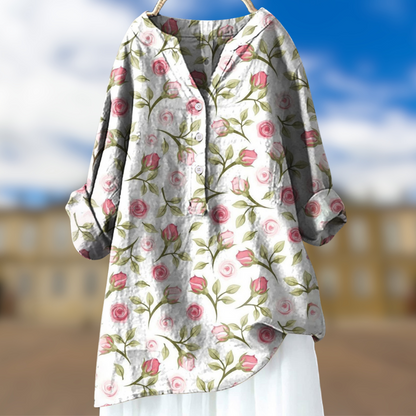 Levoire | Blouse femme à thème floral Motif 4