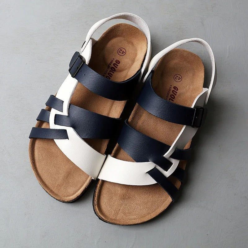Levoire | Sandales en cuir classiques Bleu
