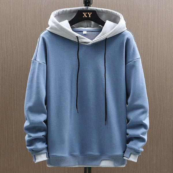 Levoire | Sweat À Capuche Bicolore Pour Hommes Avec Coupe Confortable Bleu