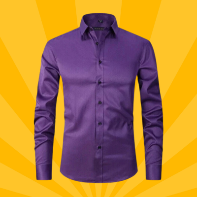 Levoire | Chemise Anti-Pourpoint Élastique et Sans Grattage Lilas