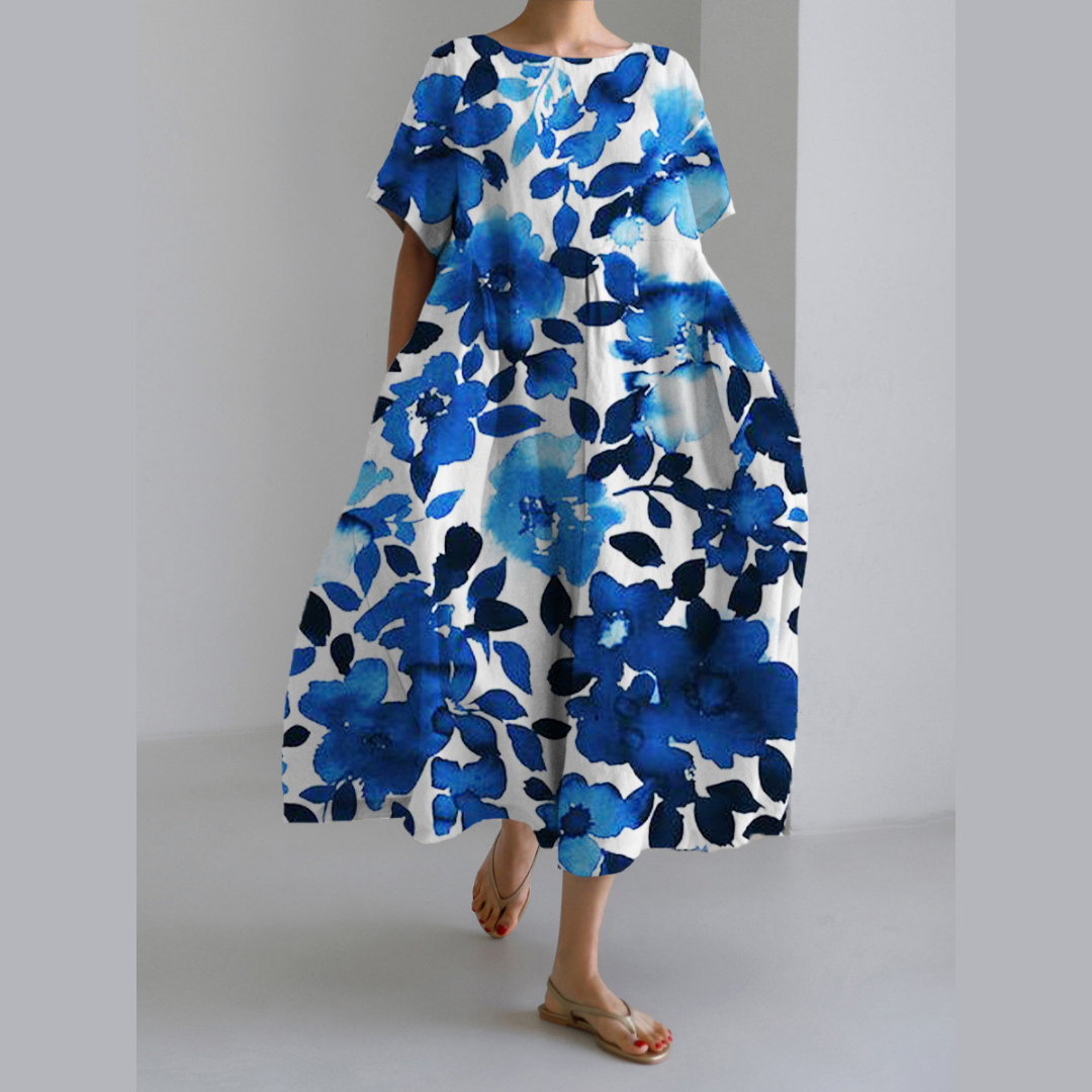 Levoire | Robe courte à motif floral LX62