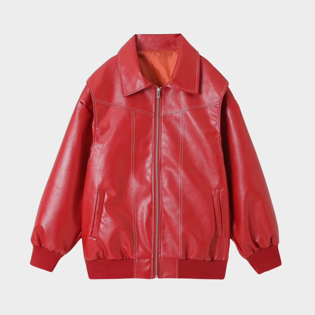 Levoire | Surdimensionné Bomber Jacket Rouge (seulement 6 disponibles)